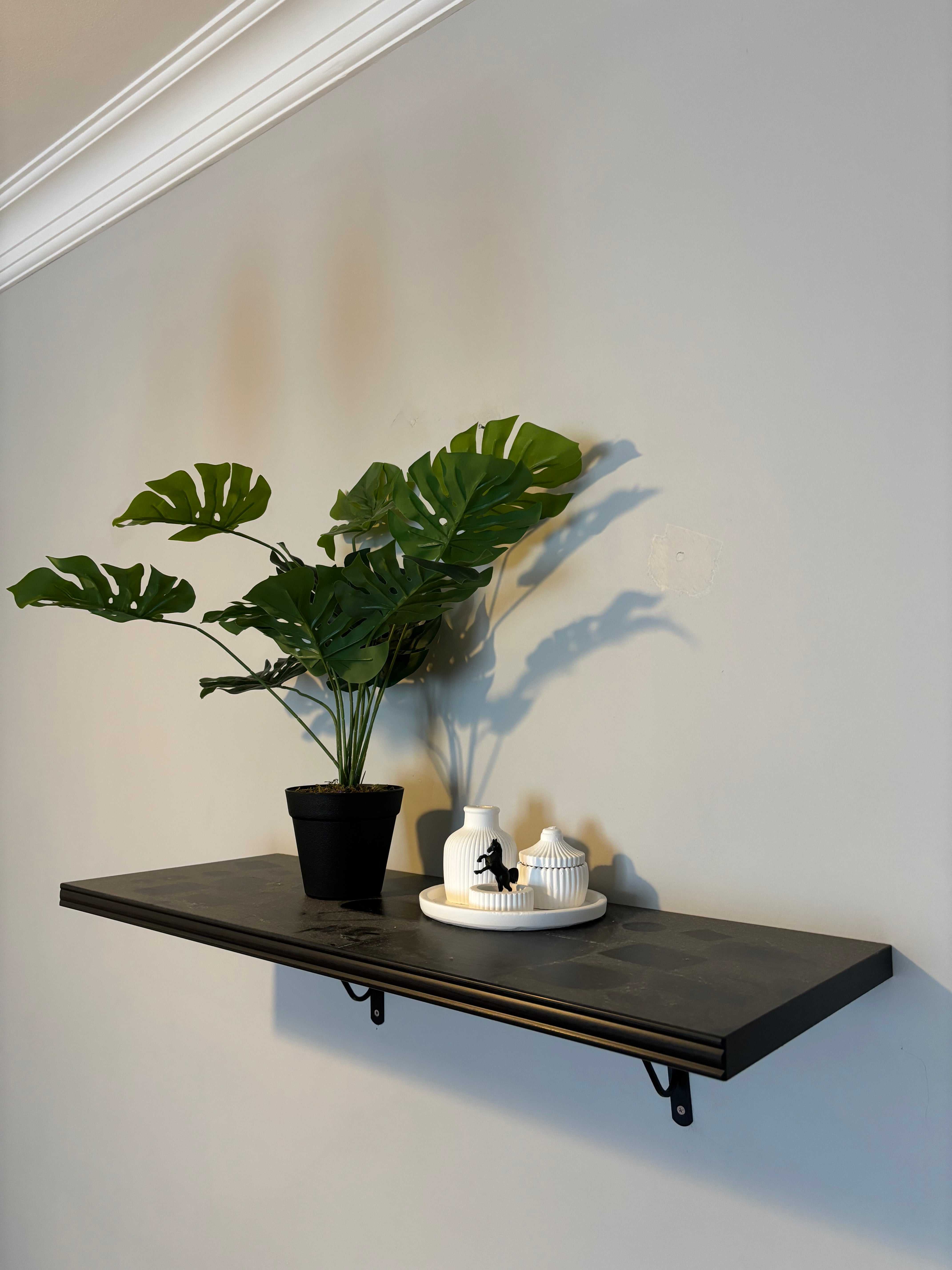 Bergshult Duvar Rafı Siyah 120x20