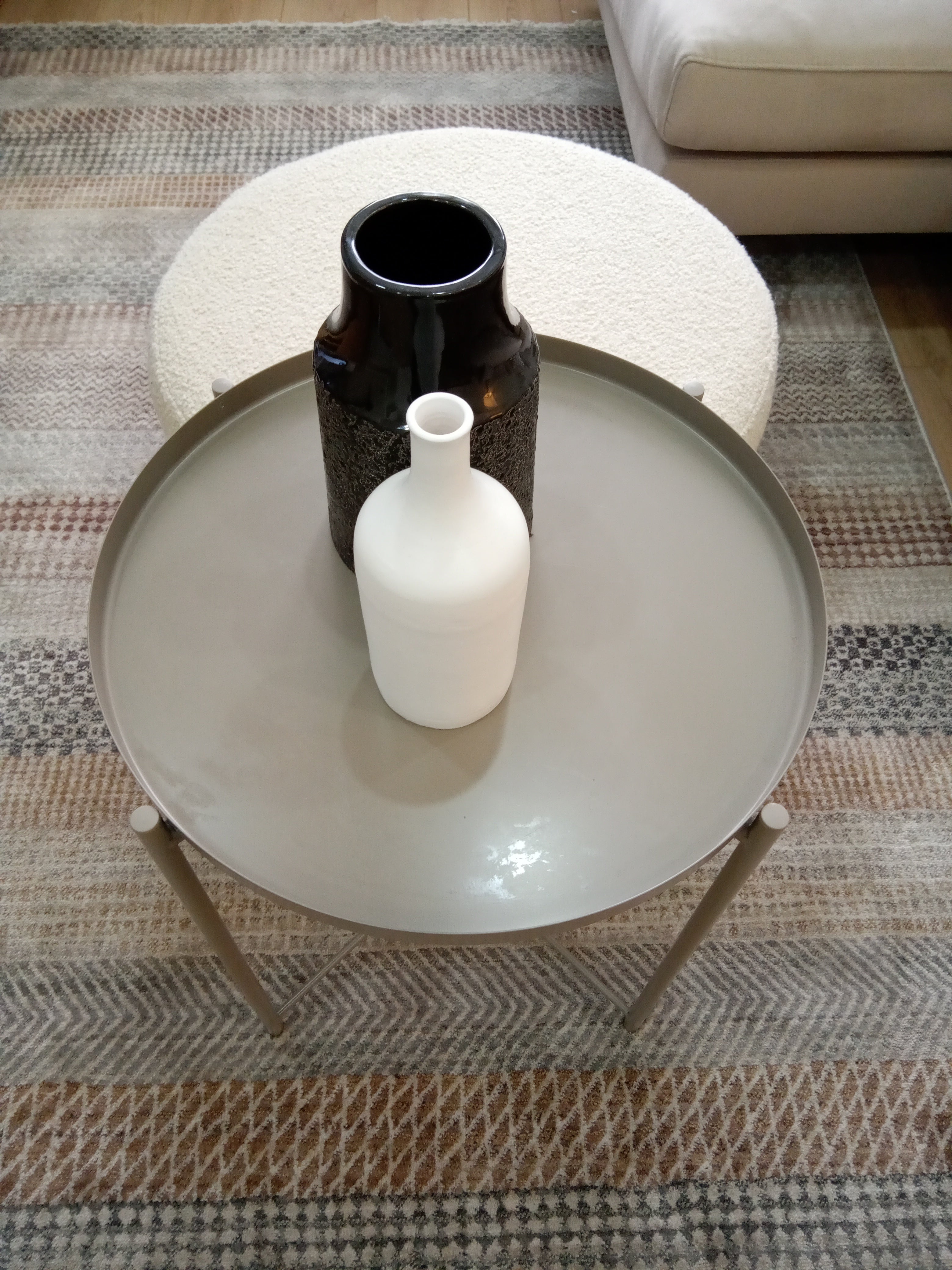 Gladom Yan Sehpa Gri / Bej