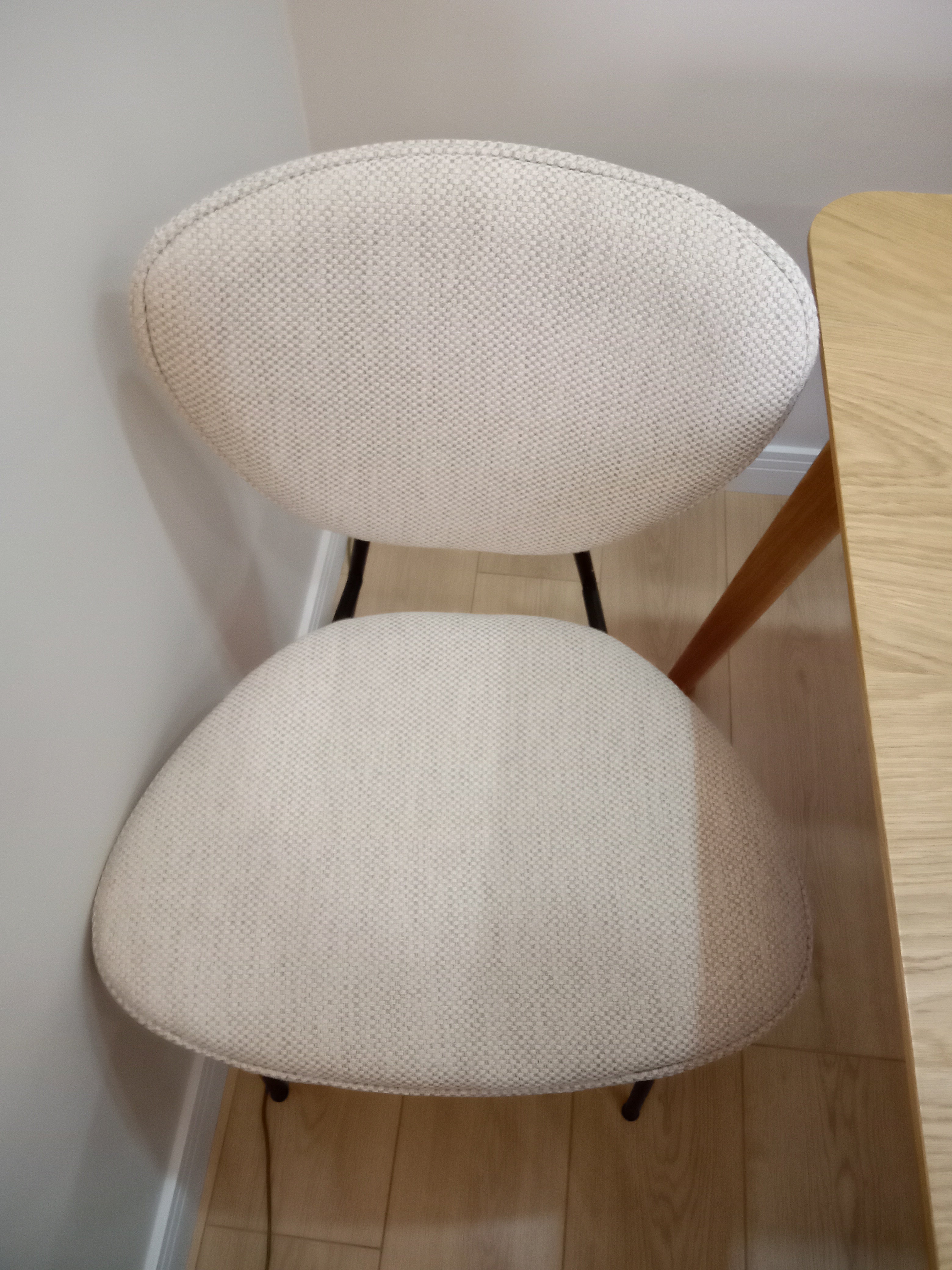 Quin Sandalye Bukle Keten Krem