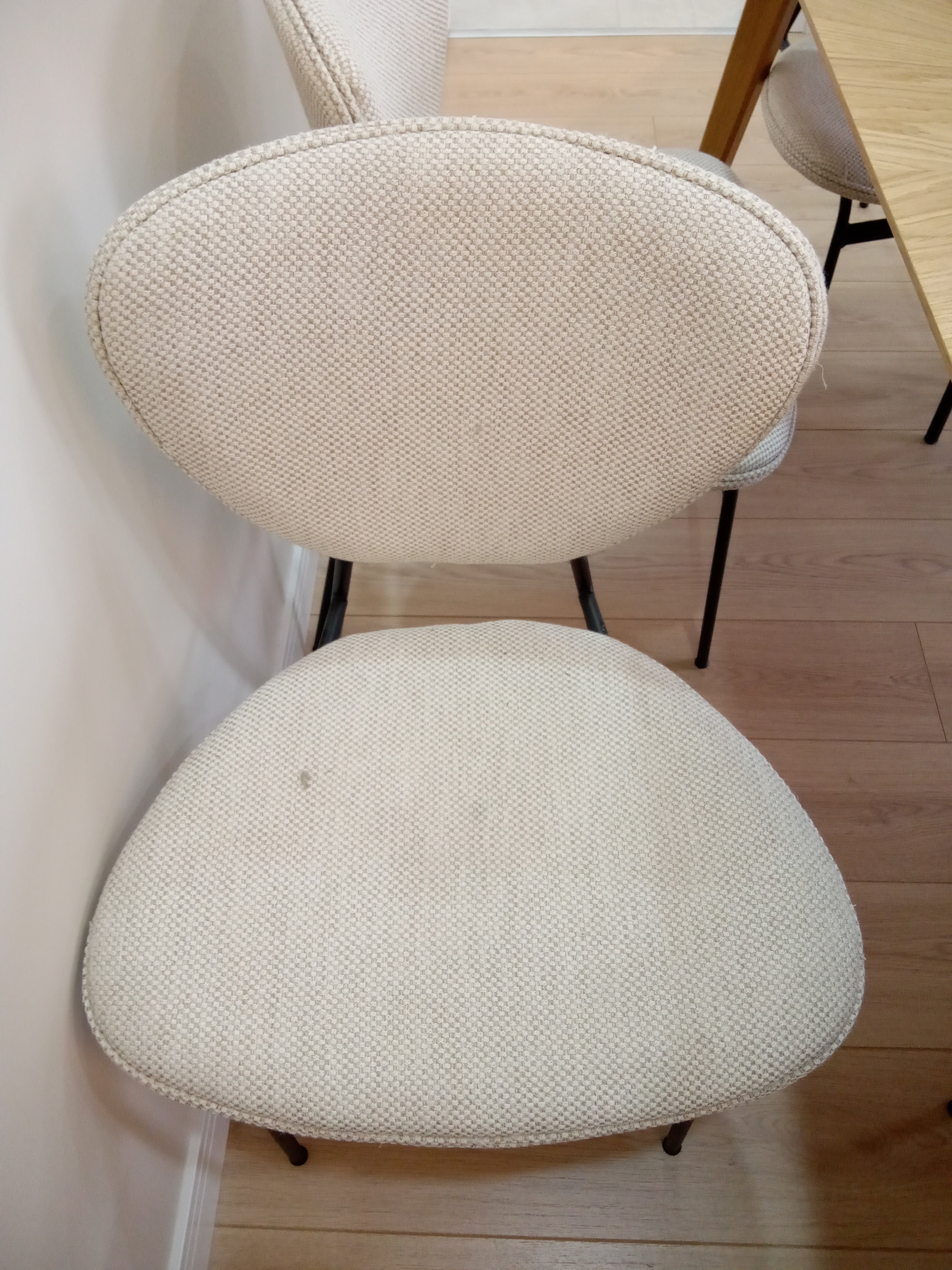 Quin Sandalye Bukle Keten Krem