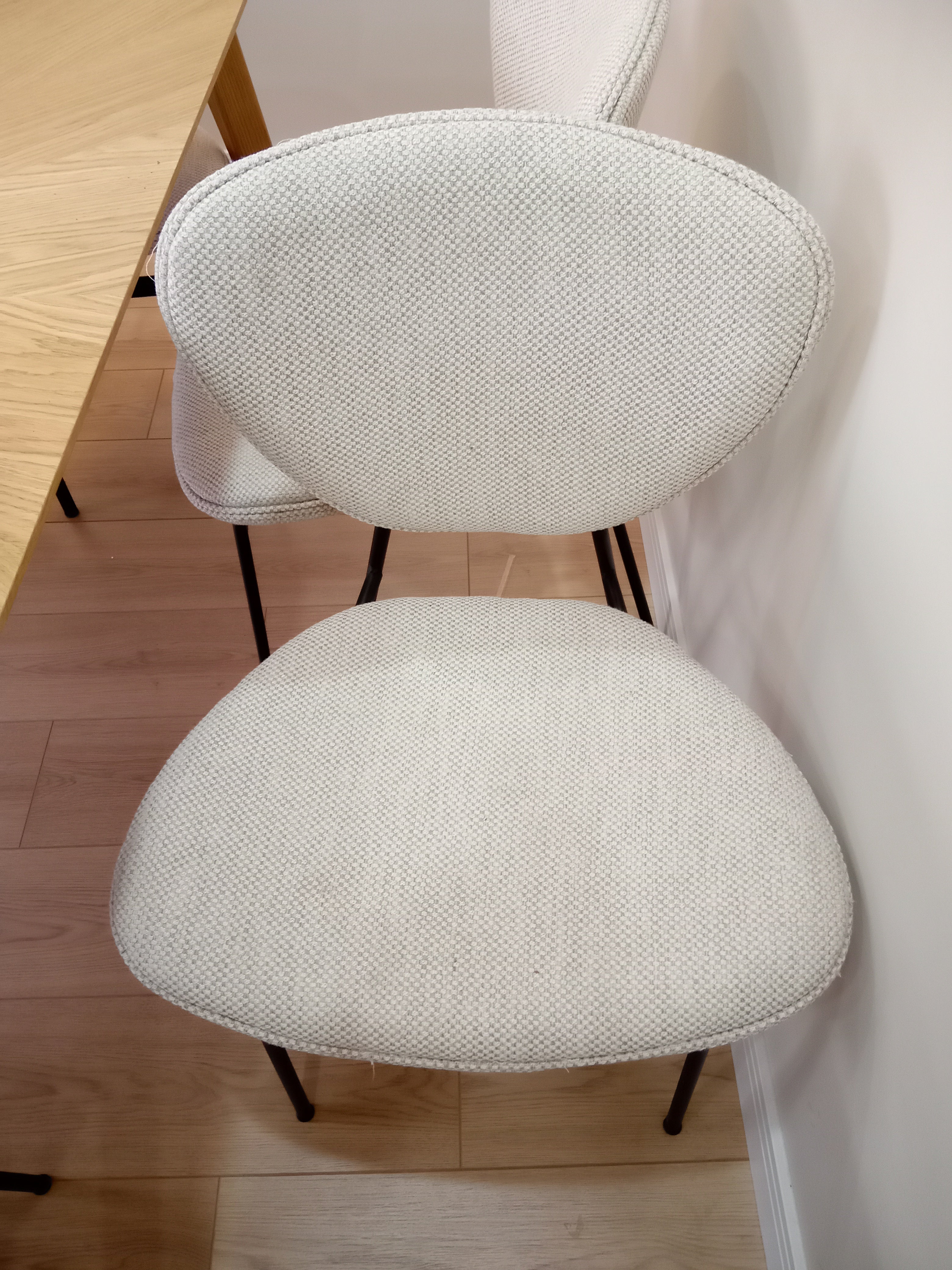 Quin Sandalye Bukle Keten Krem