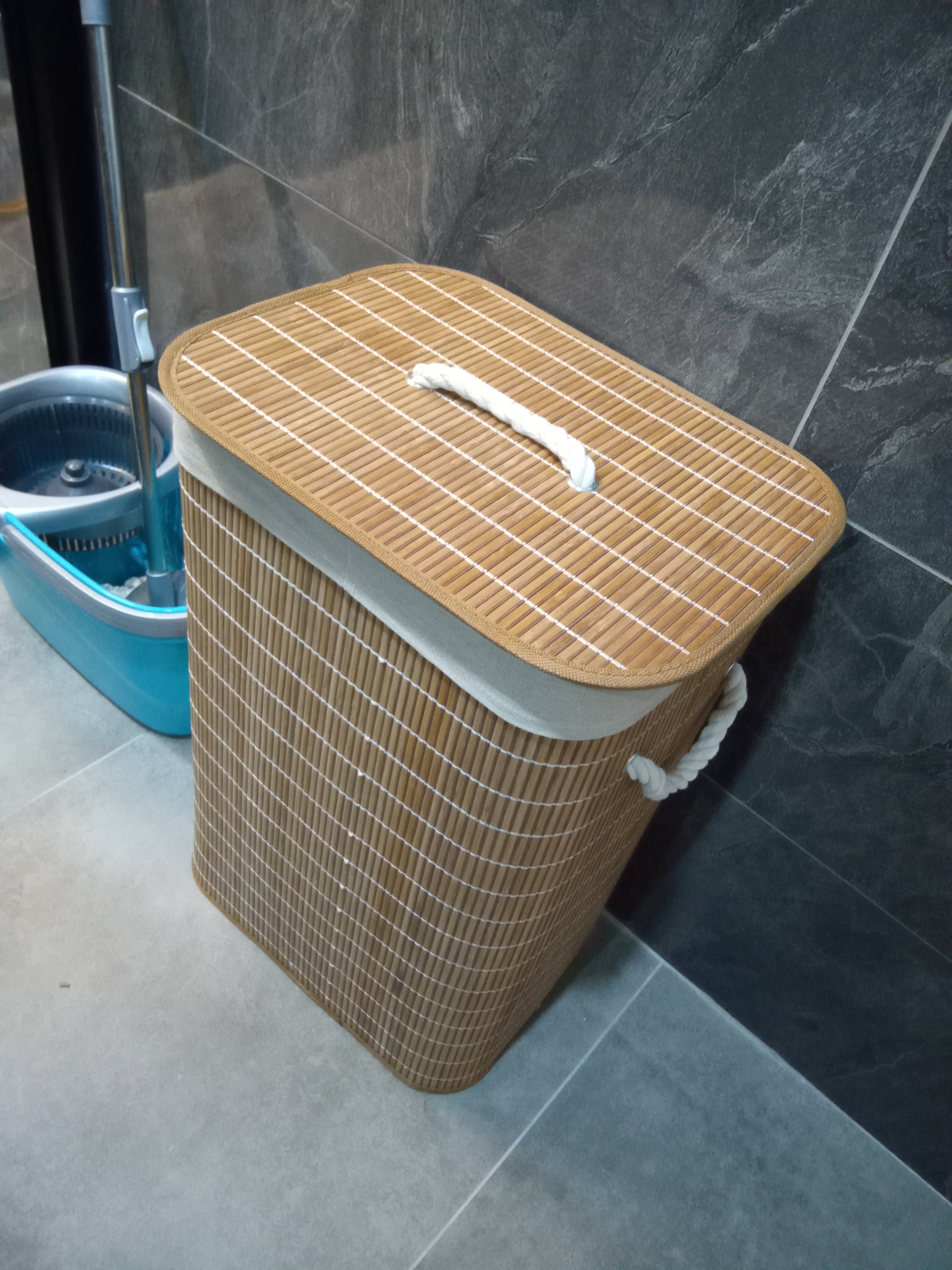 Bambu Çamaşır Sepeti