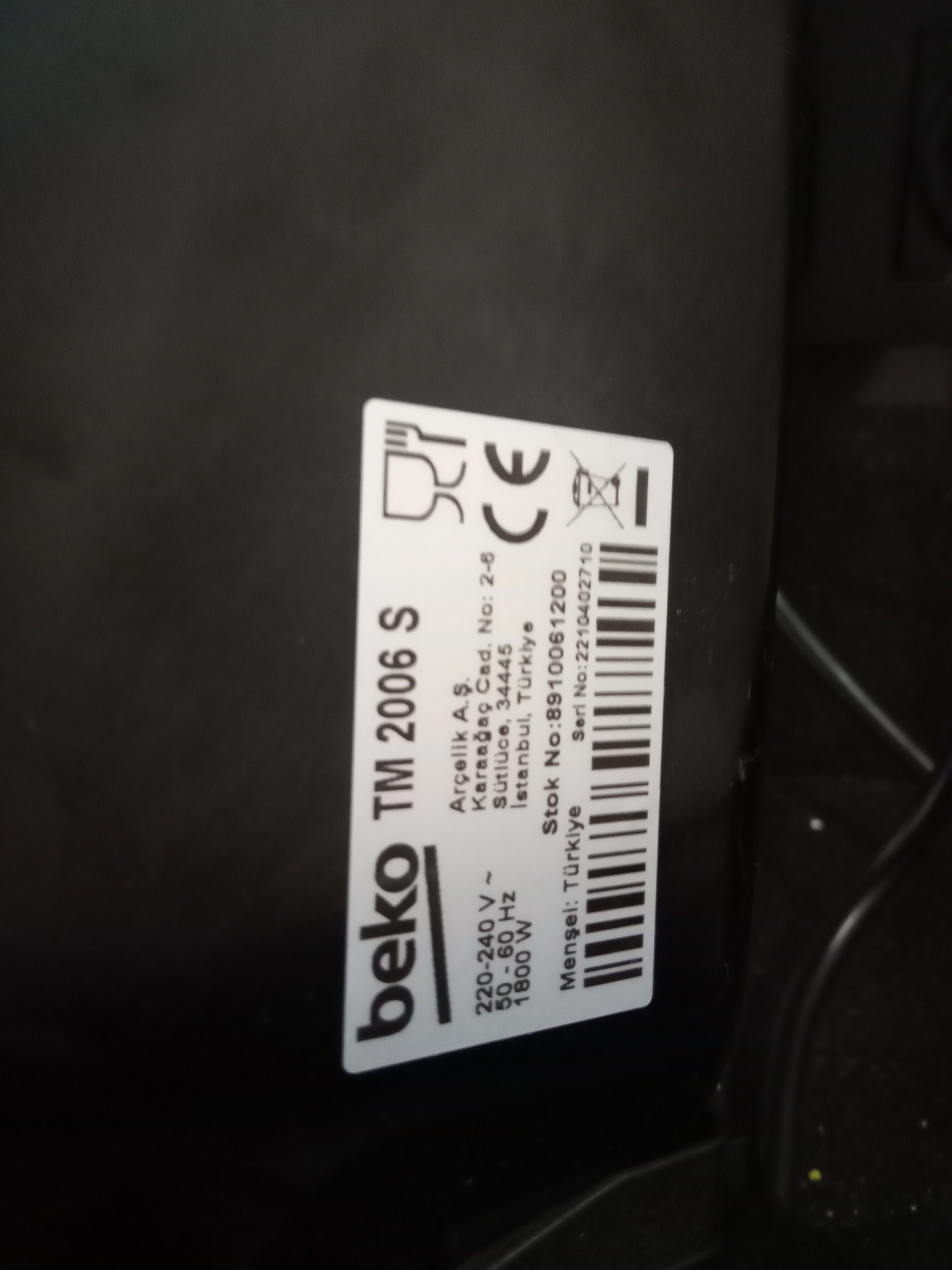 Beko Tost Makinesi TM2006