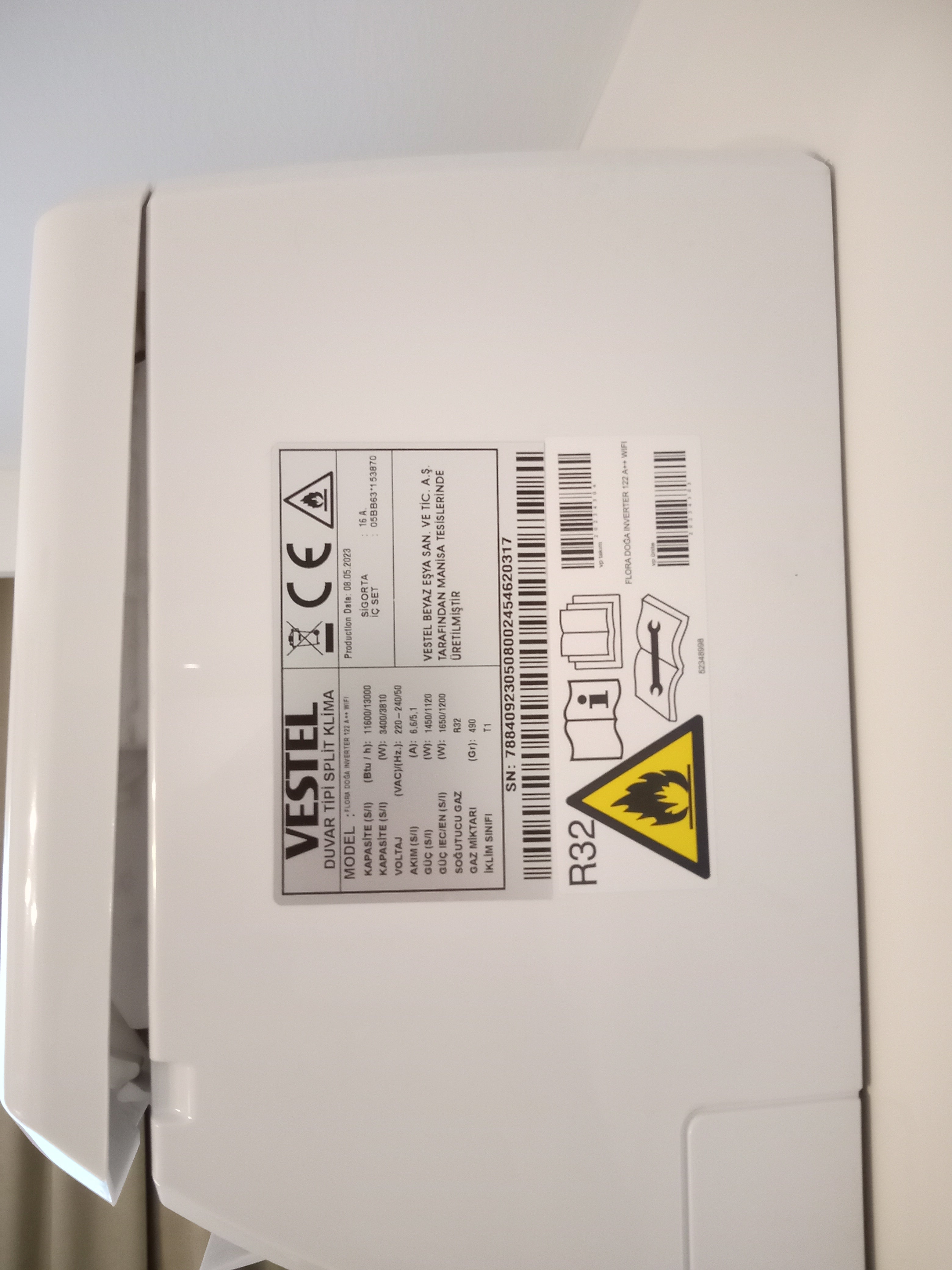 Vestel Flora Doğa Inverter 12++ Klima