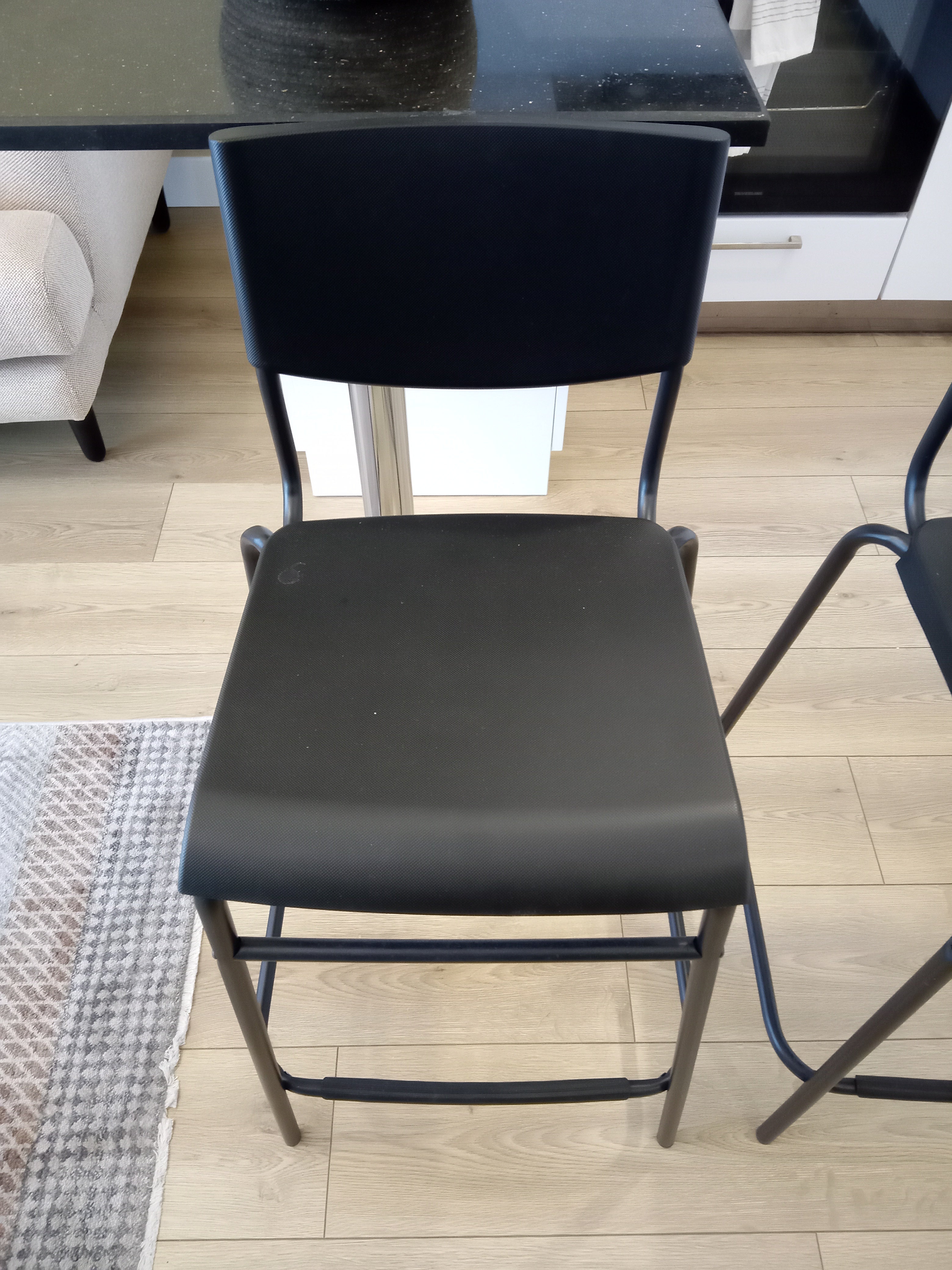 Stig Bar Sandalyesi Siyah