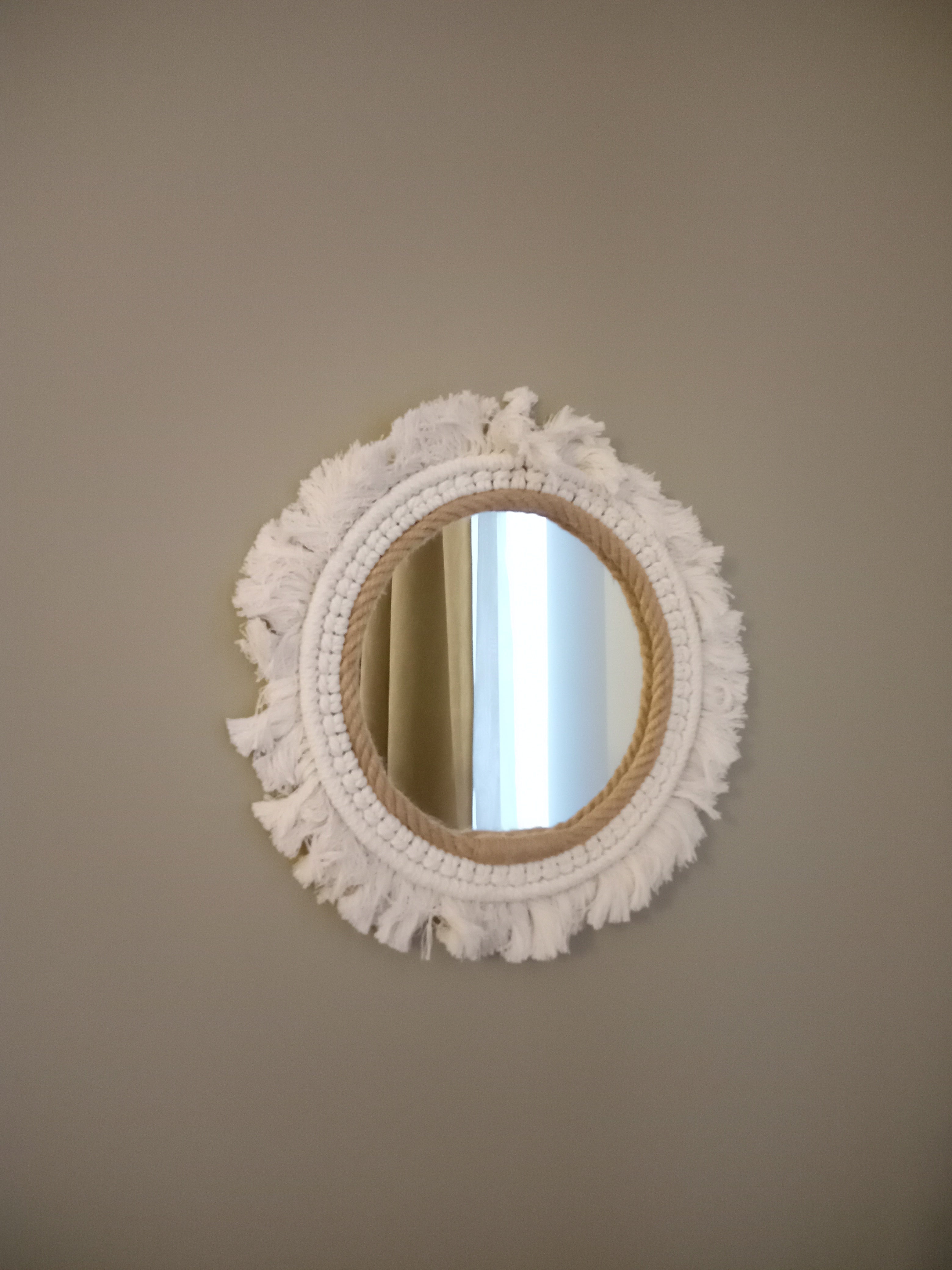 Makrome Örgü Ayna Orta