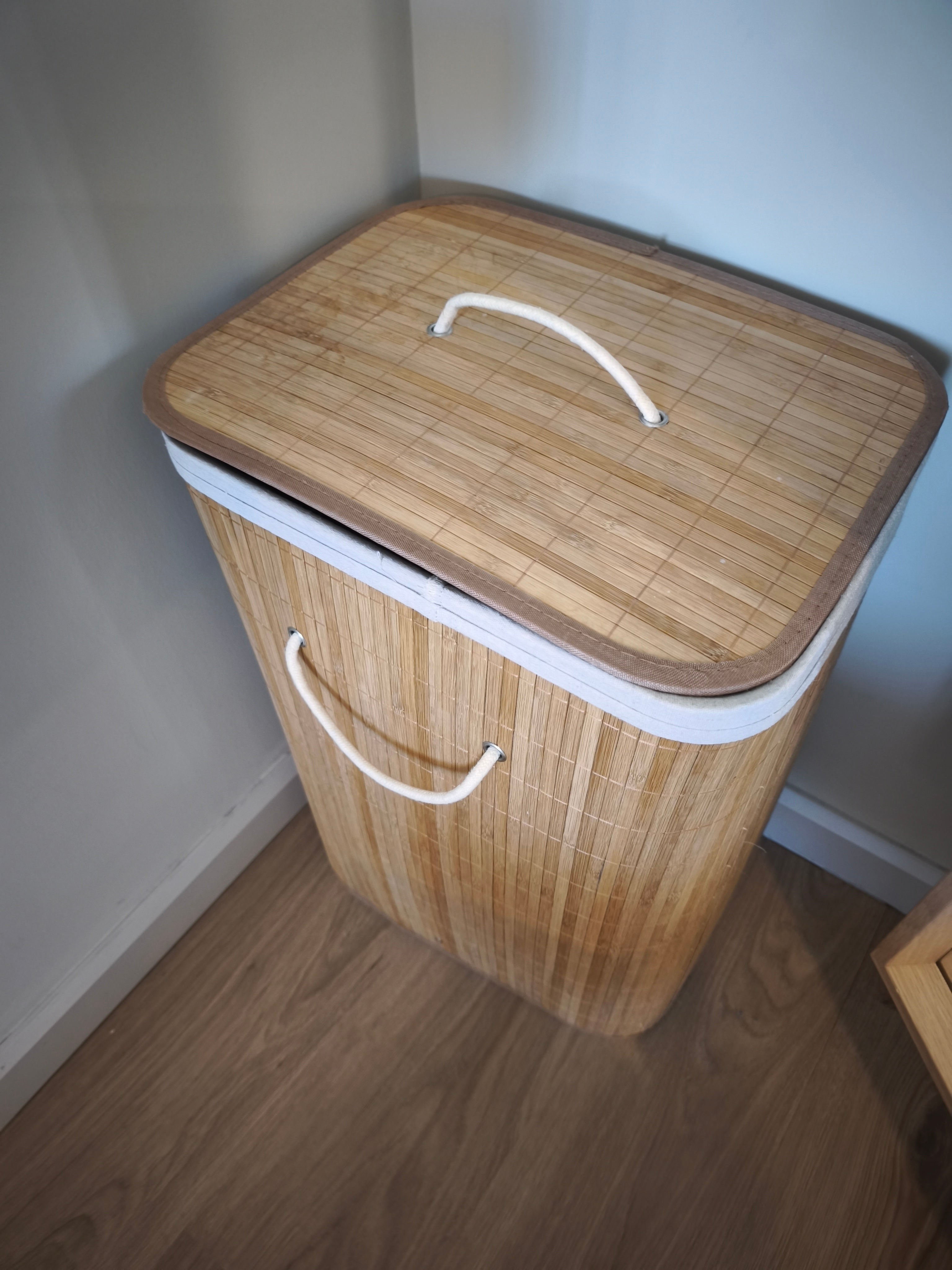 Bambu Çamaşır Sepeti