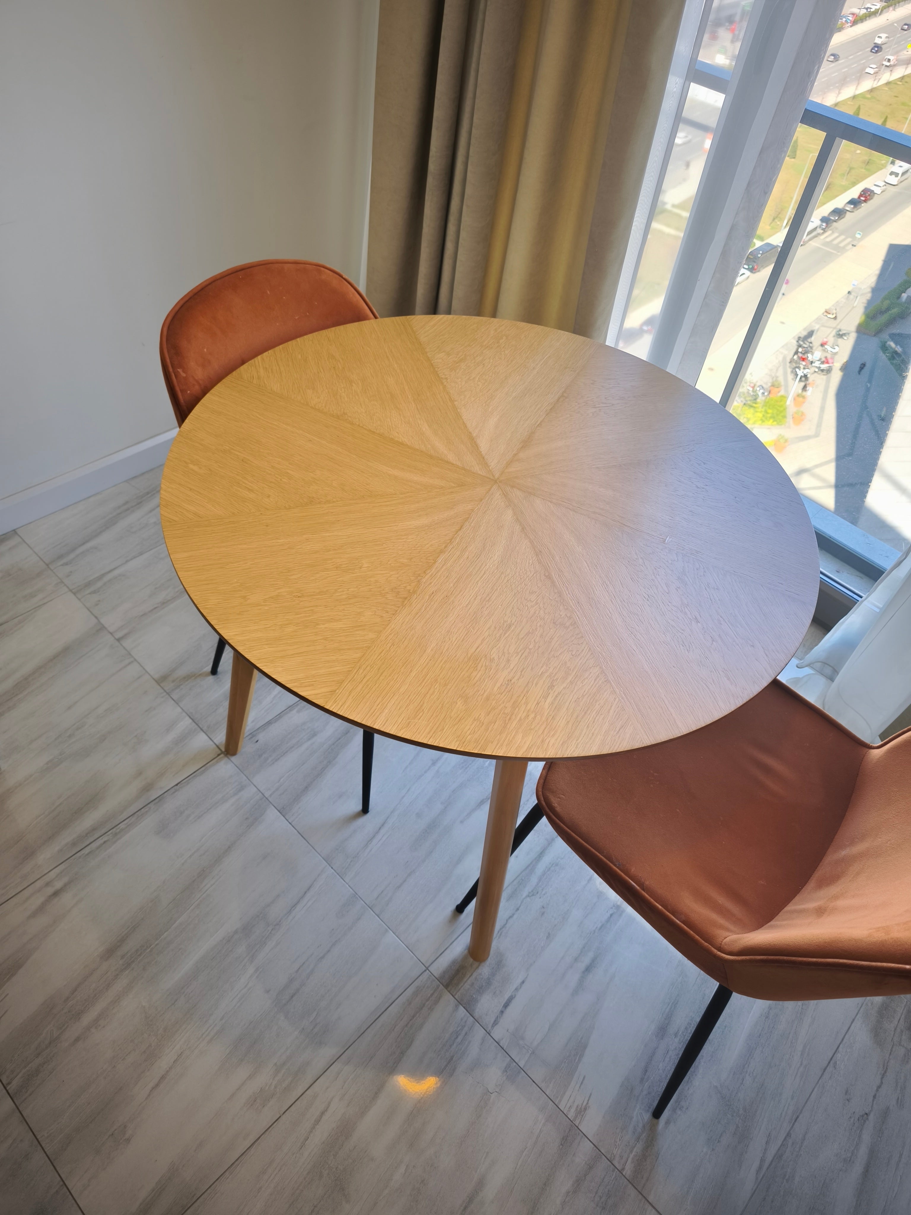 Oslo/Rove Yemek Masası 100 cm Siyah