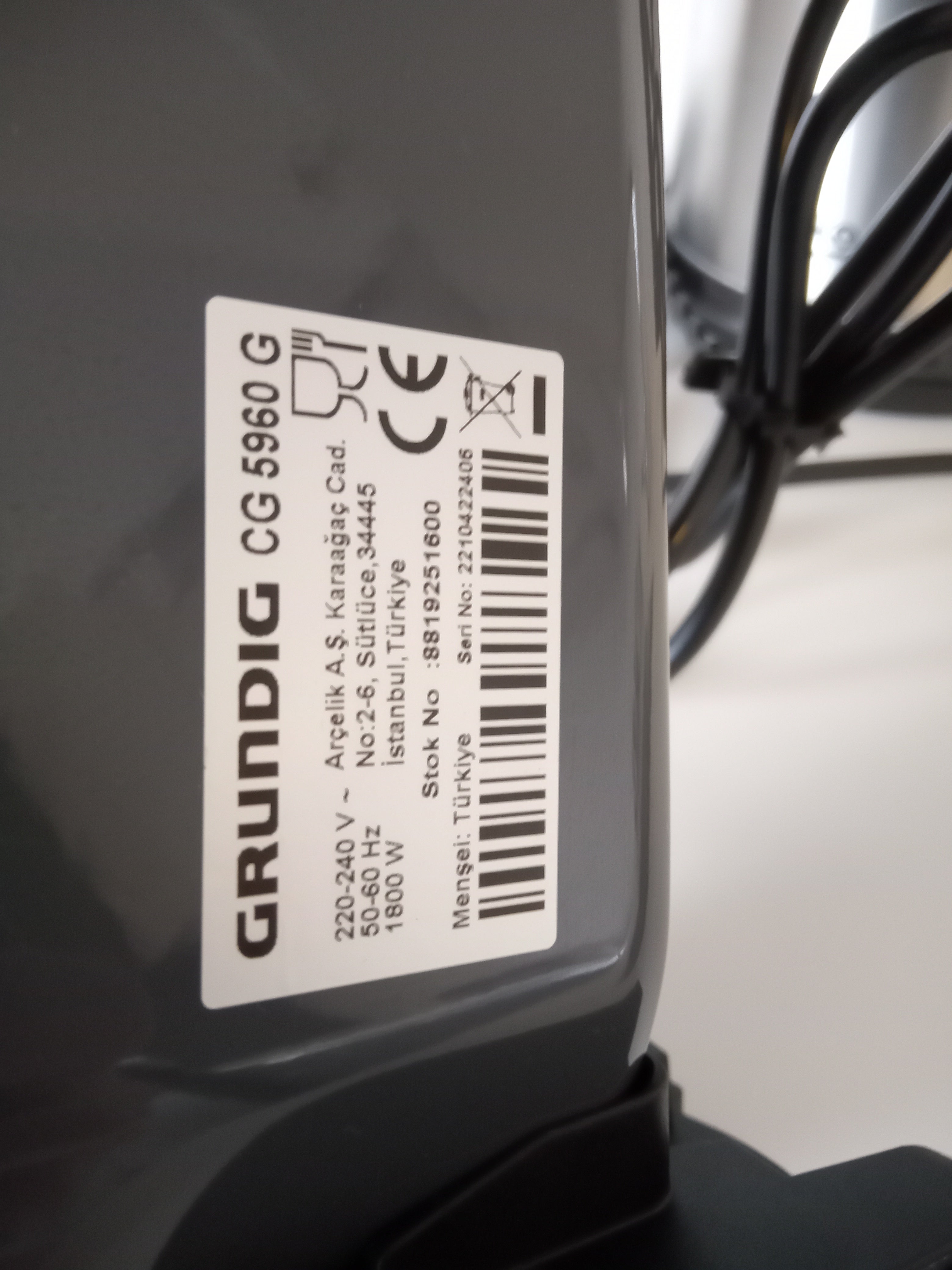 Grundig Gri Tost Makinesi