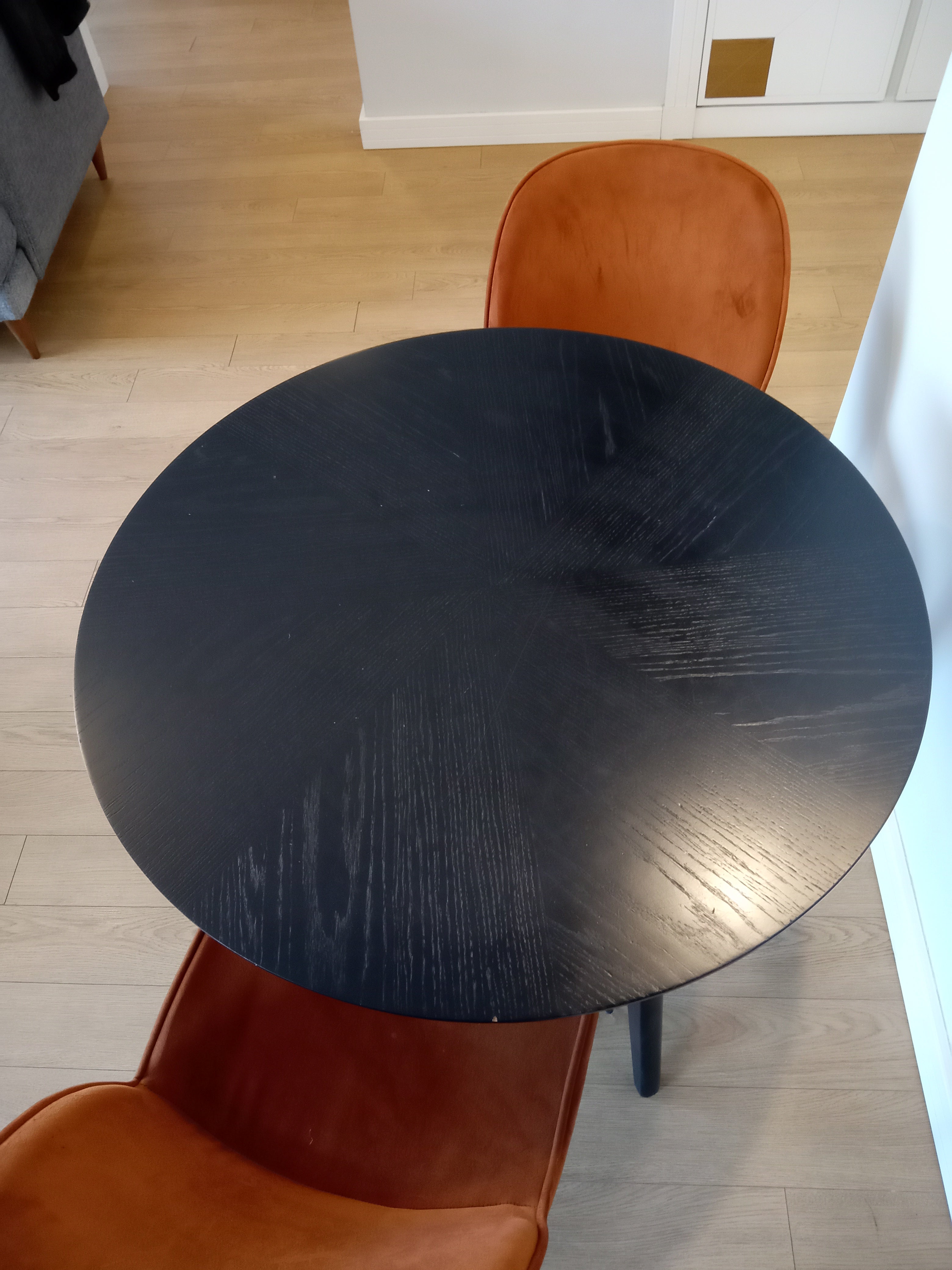 Oslo/Rove Yemek Masası 100 cm Siyah