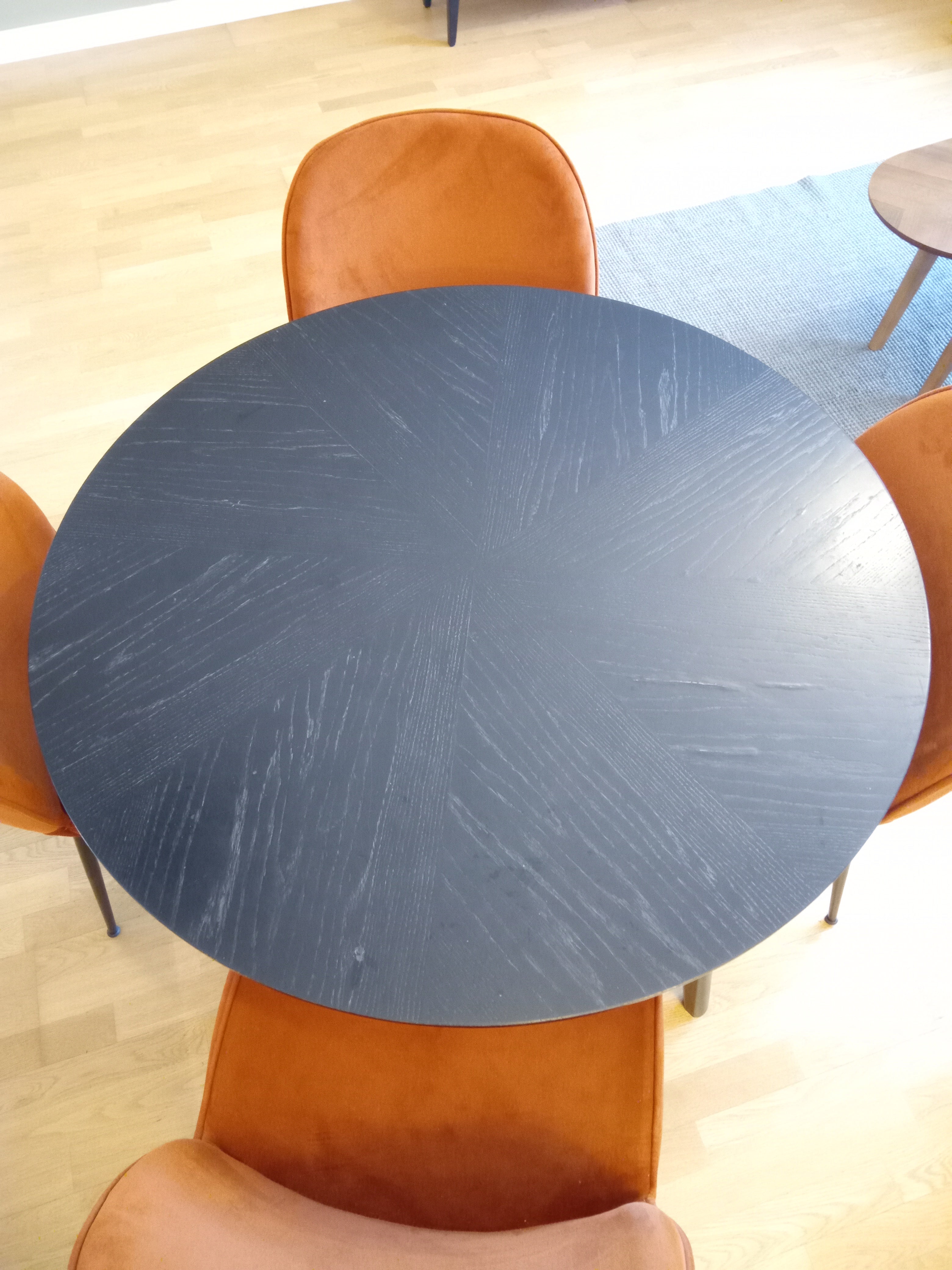 Oslo/Rove Yemek Masası 100 cm Siyah