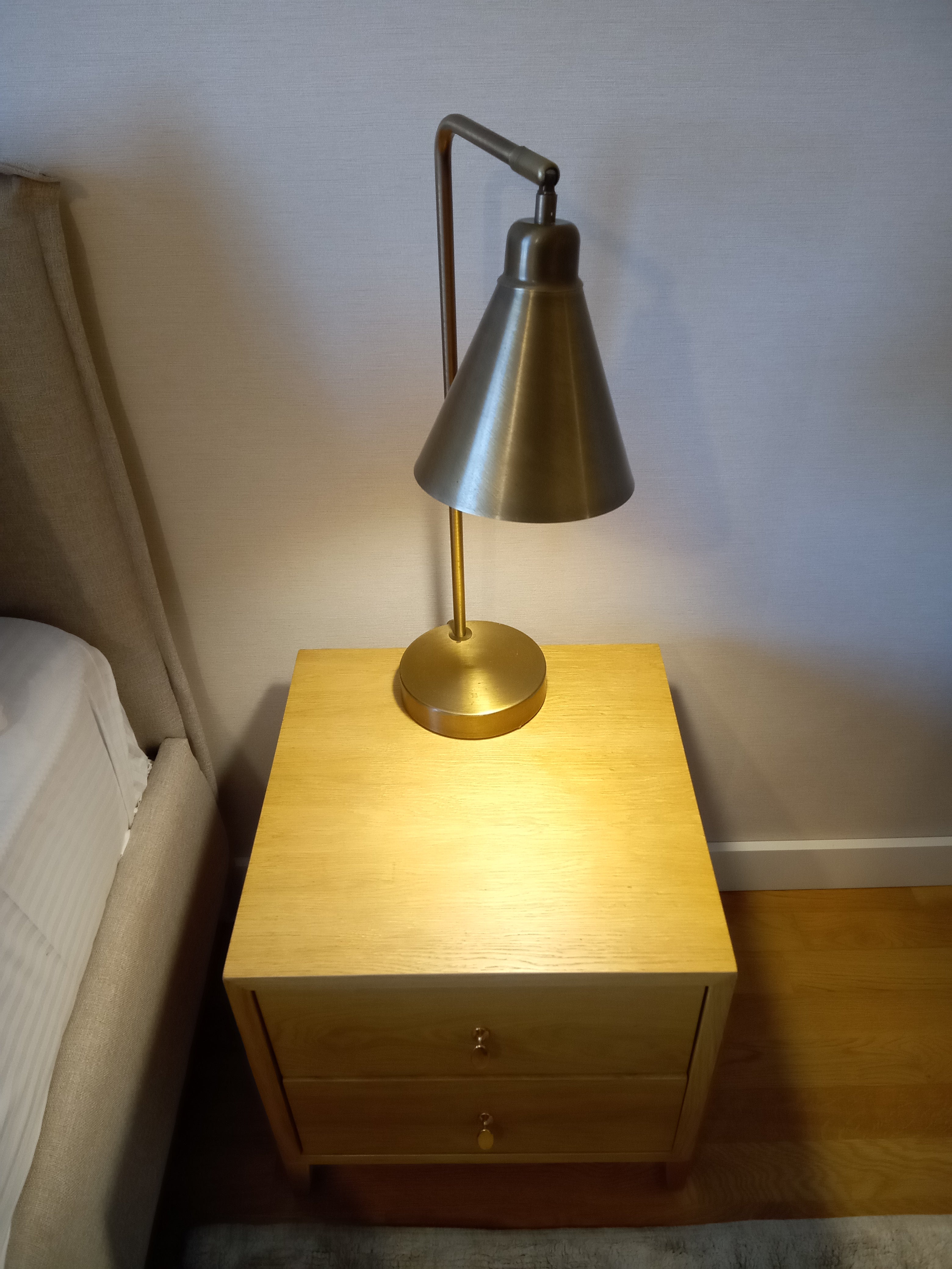 Lumos Eskitme Pirinç Masa Lambası