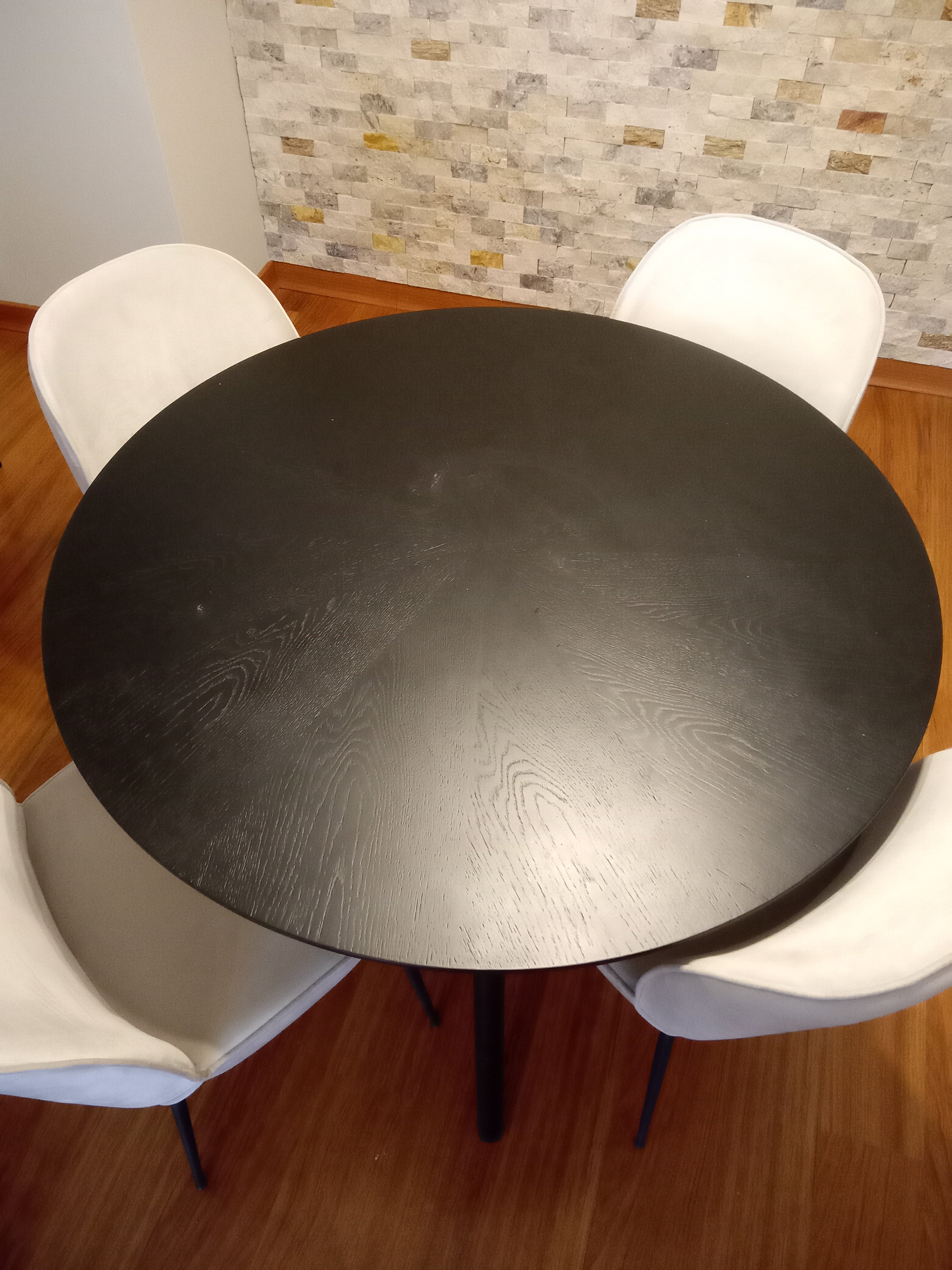 Oslo/Rove Yemek Masası 100 cm Siyah