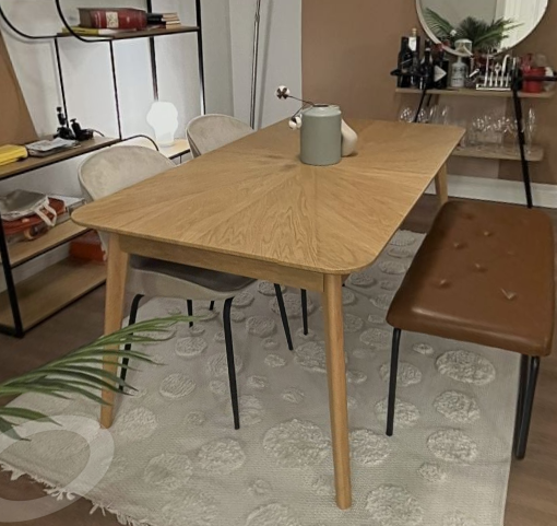 Helsinki/Norge Yemek Masası 90x170 Meşe