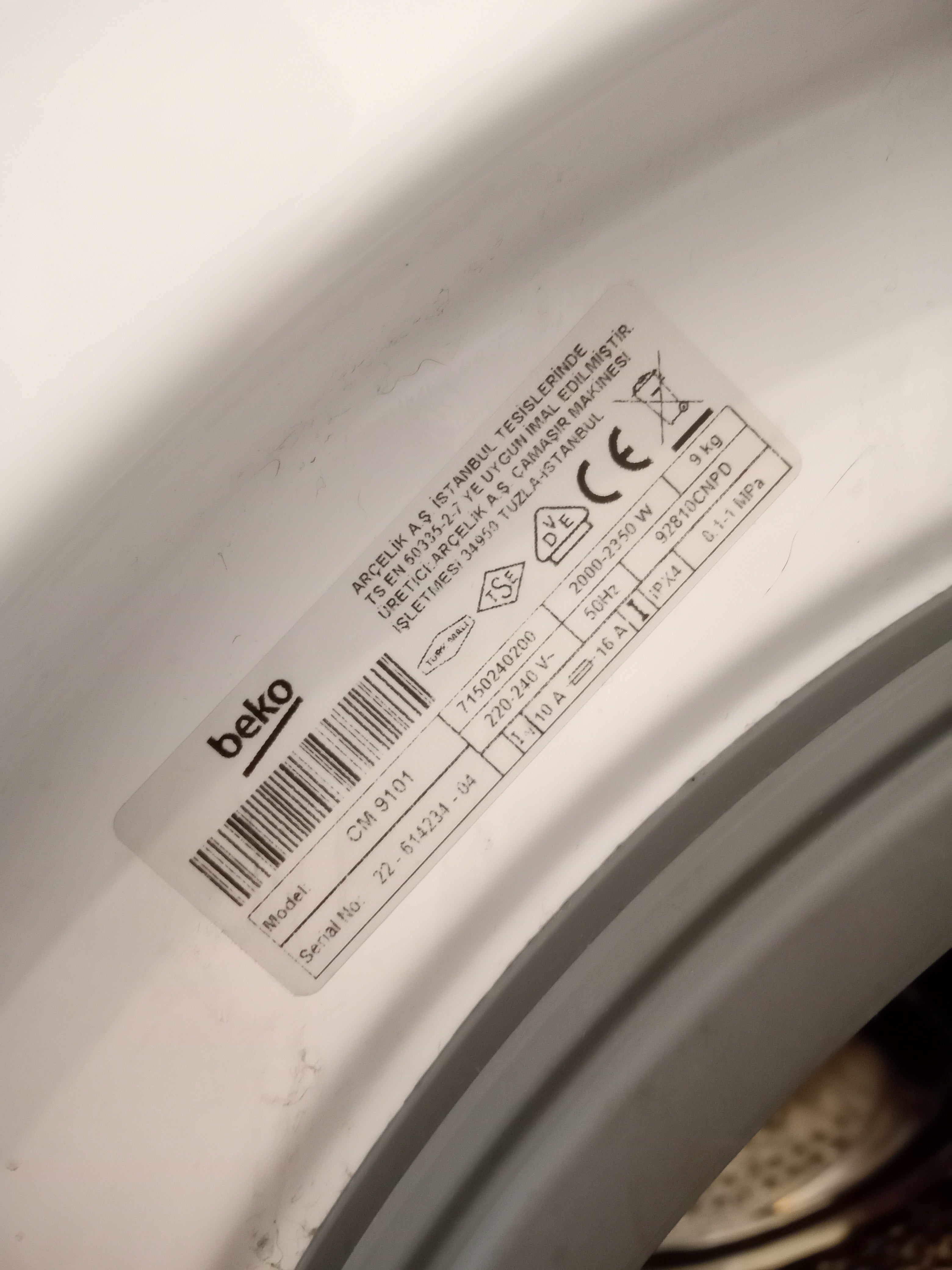 Beko Çamaşır Makinesi CM9101