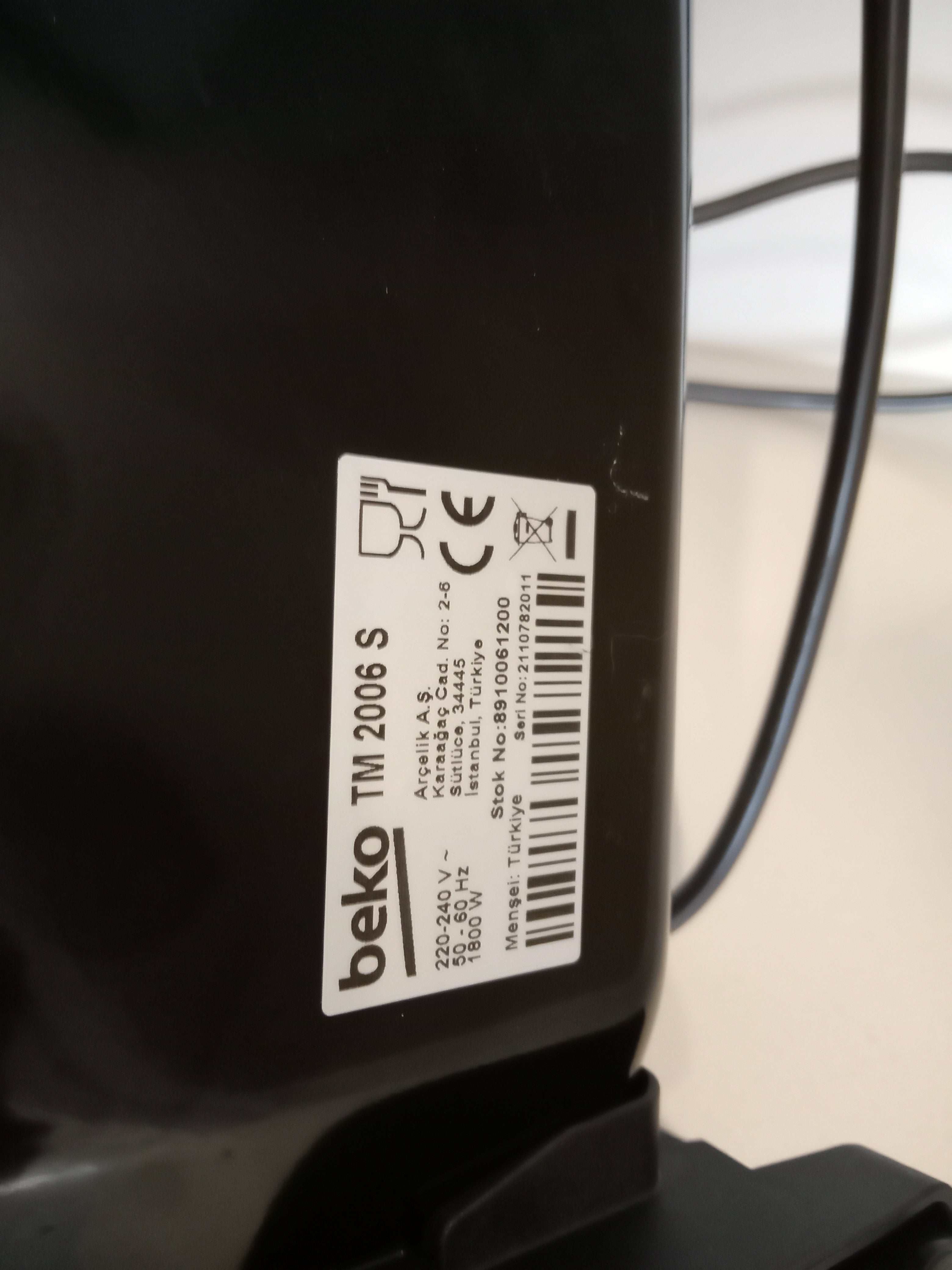 Beko Tost Makinesi TM2006