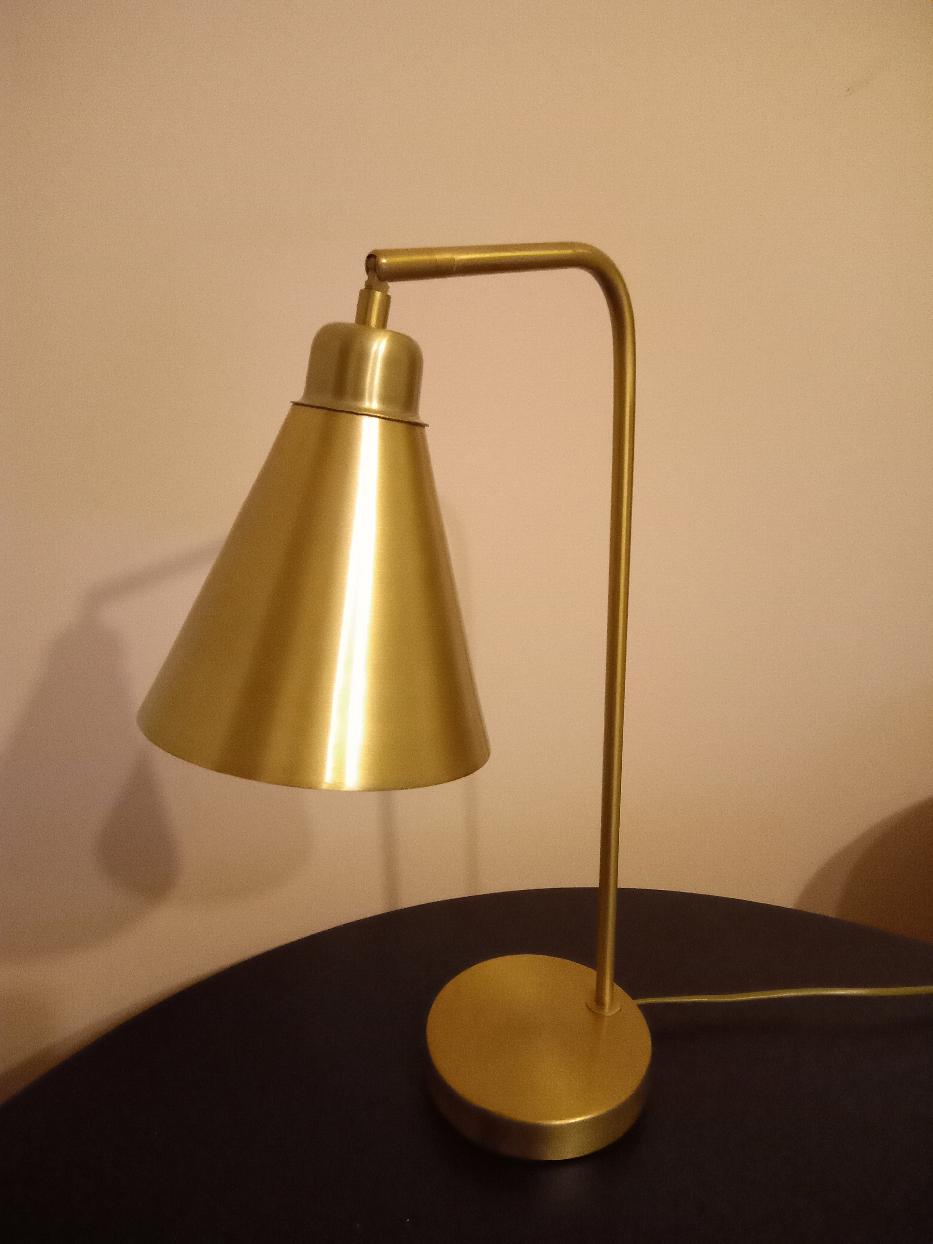 Lumos Eskitme Pirinç Masa Lambası