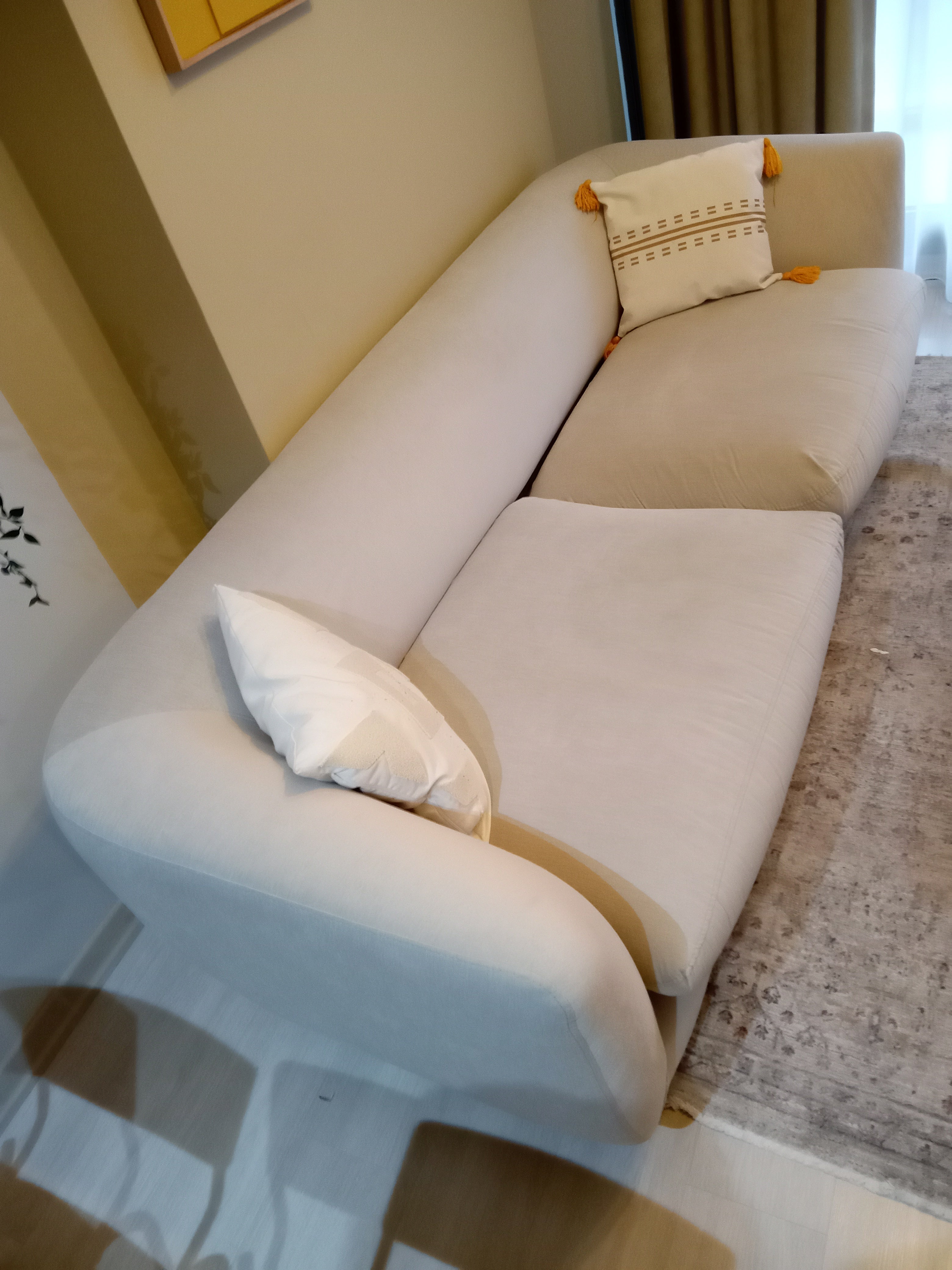 Boli Üçlü Koltuk Premium Bej