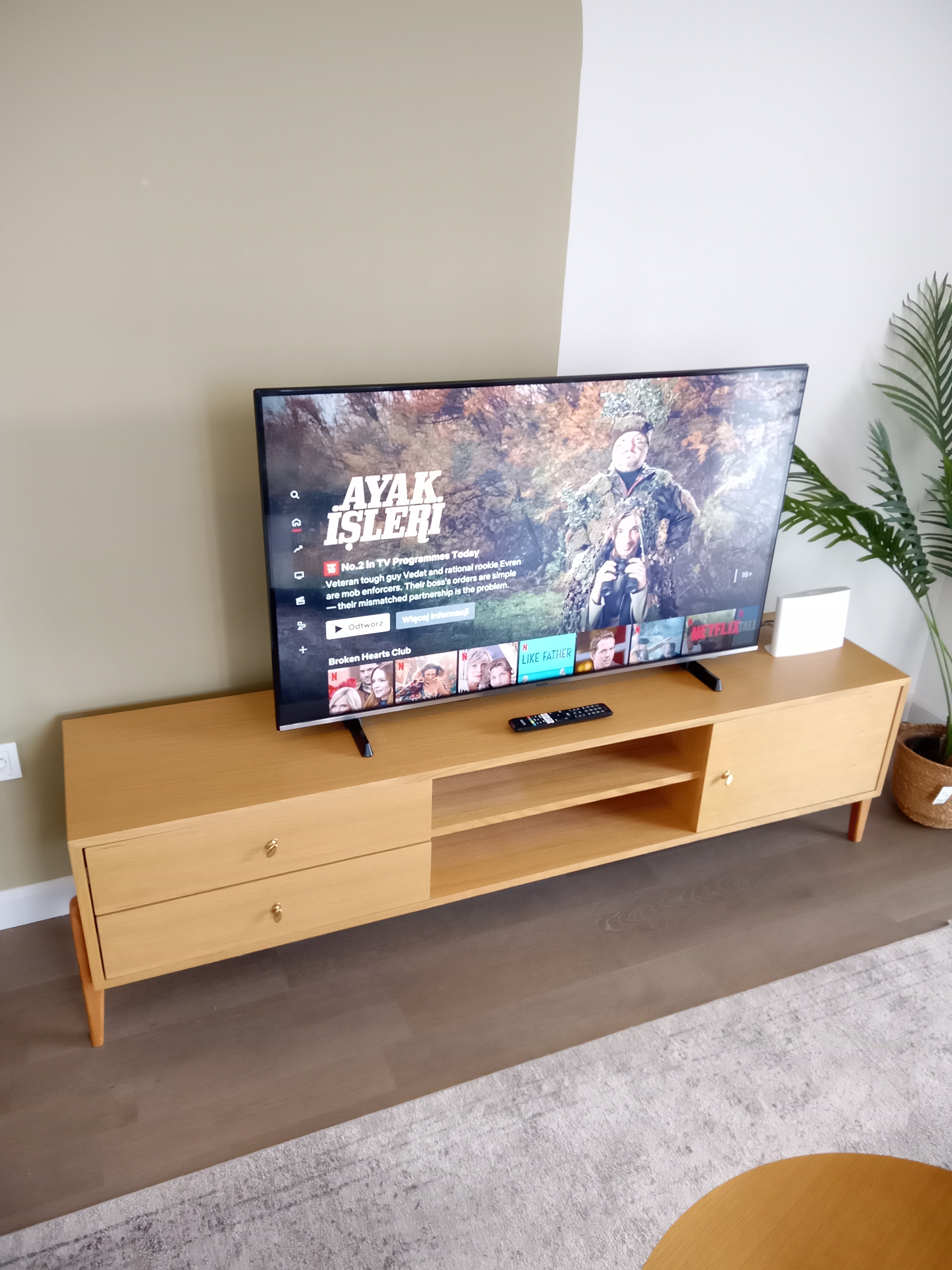 Fil Tv Sehpası 180 cm Meşe