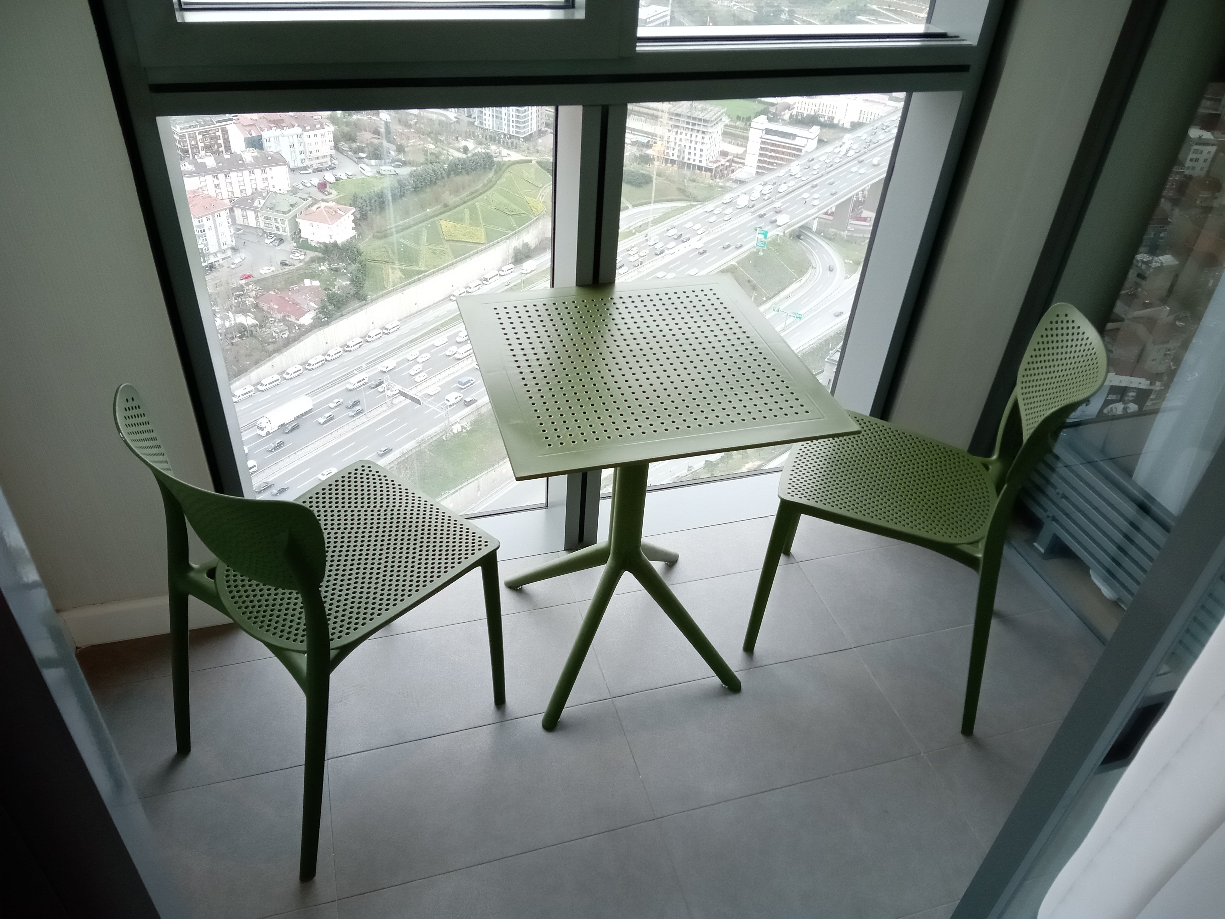 Balkon Seti - Siesta Sky Orta Sehpa Zeytin Yeşili