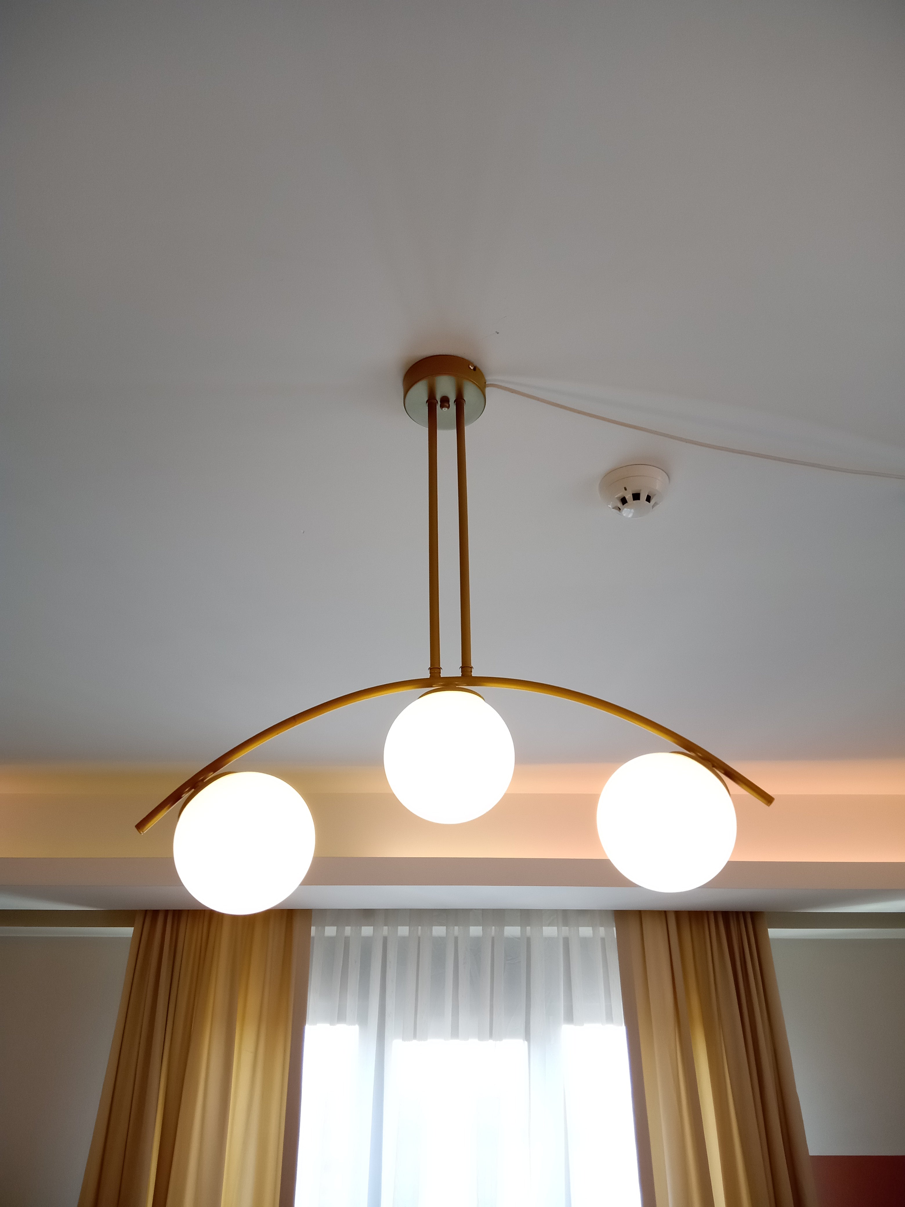 Fralde Eskitme Kaplama Üçlü Sarkıt / Avize